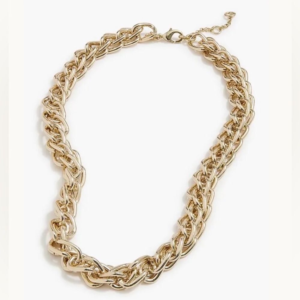 J Crew Gold Statement Chain Necklace